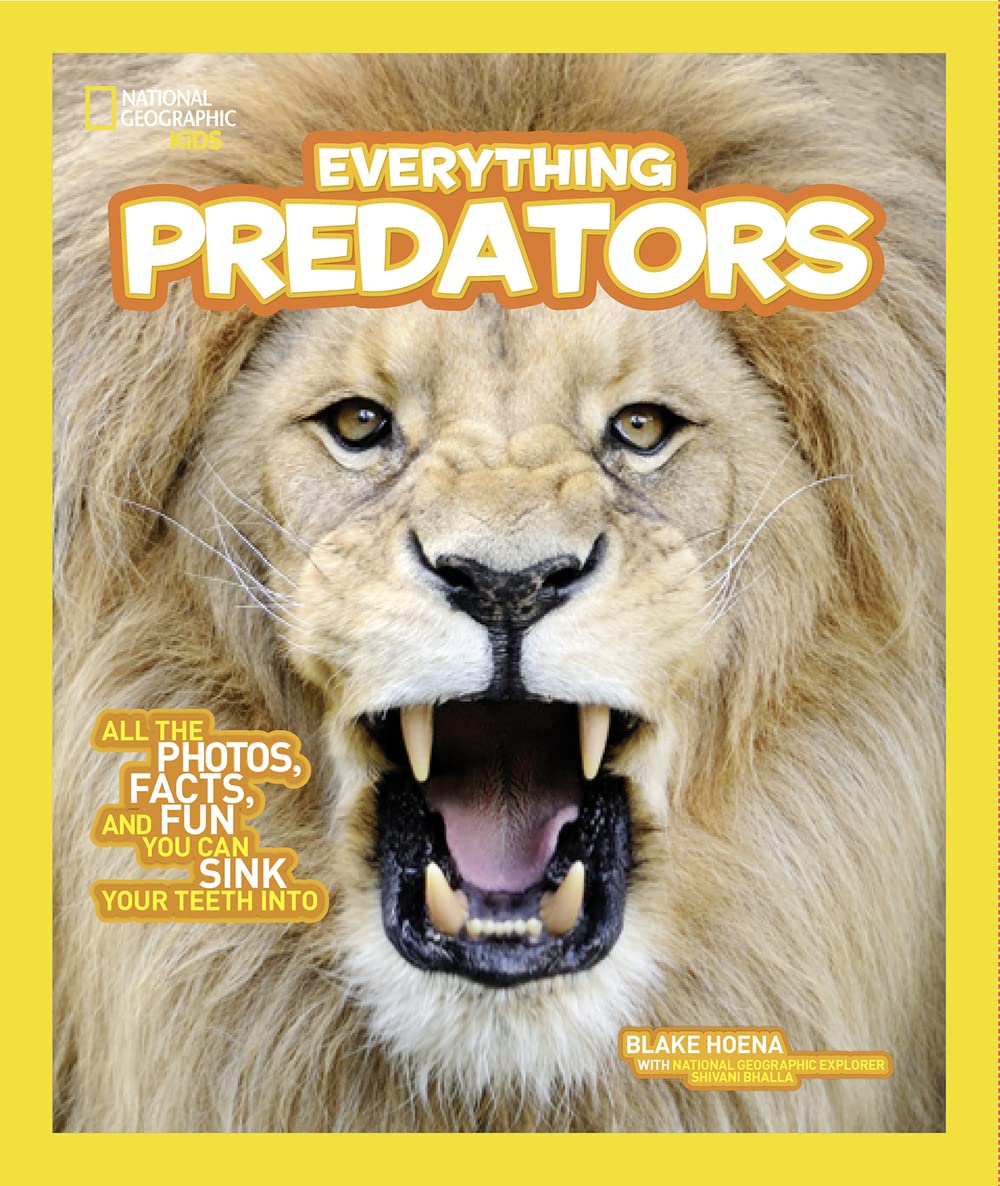 National Geographic Kids Everything Predators Book - Amazing Animal Photos, Fun Facts & Educational Content for Children | Perfect for Homeschooling, Classroom Learning & Young Wildlife Enthusiasts