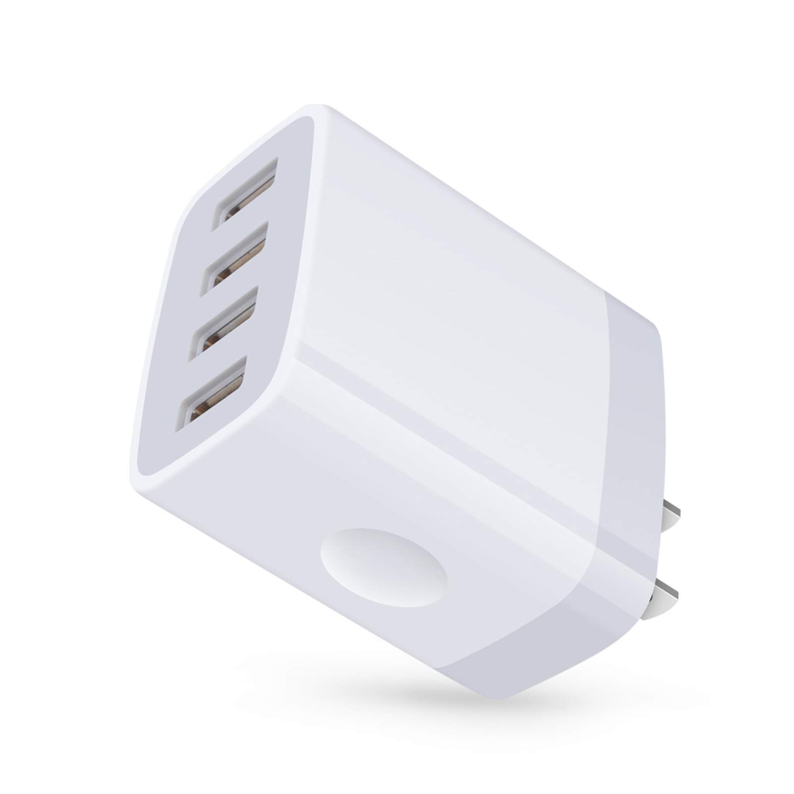 Fast USB Wall Charger Block - 4.8A Multi Port Charging Station for iPhone 14/13/12/11/Pro Max/SE/XR/XS/X/8/7/6/6S Plus, Samsung & Android Devices - Compact Cube Design for Home, Office & Travel Charging Needs