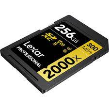 Lexar Professional GOLD 2000x SDXC Memory Card - 128GB, 256GB, 512GB Options | 300MB/s Read, 260MB/s Write Speed | High Performance for DSLR Cameras, 4K Video Recording & Professional Photography