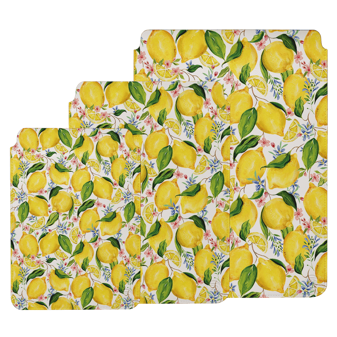 Fresh Citrus Lemon Sleeve Protector - Reusable Fruit Cover for Lemons, Oranges & Grapefruits - Perfect for Kitchen Storage, Picnics & Lunch Boxes