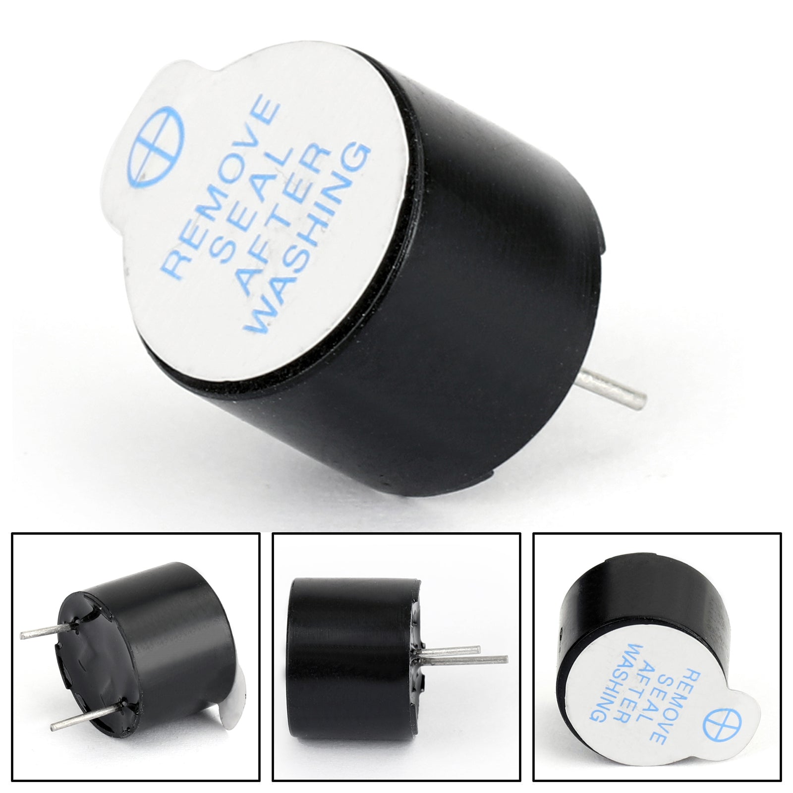 100Pcs 5V Active Buzzer Electromagnetic Magnetic Long Continuous Beep Tone Alarm - for DIY Electronics, Arduino Projects, Security Systems & Home Automation