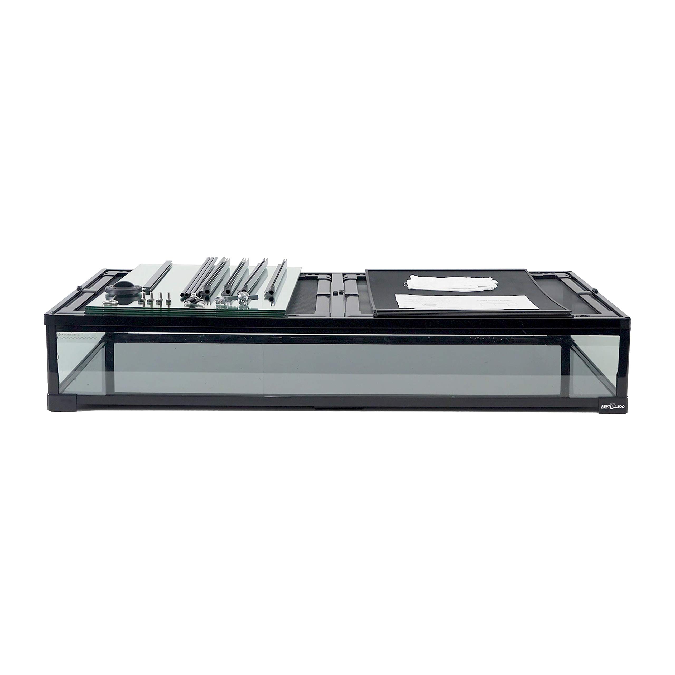 REPTI ZOO 85 Gallon Glass Reptile Terrarium - 48