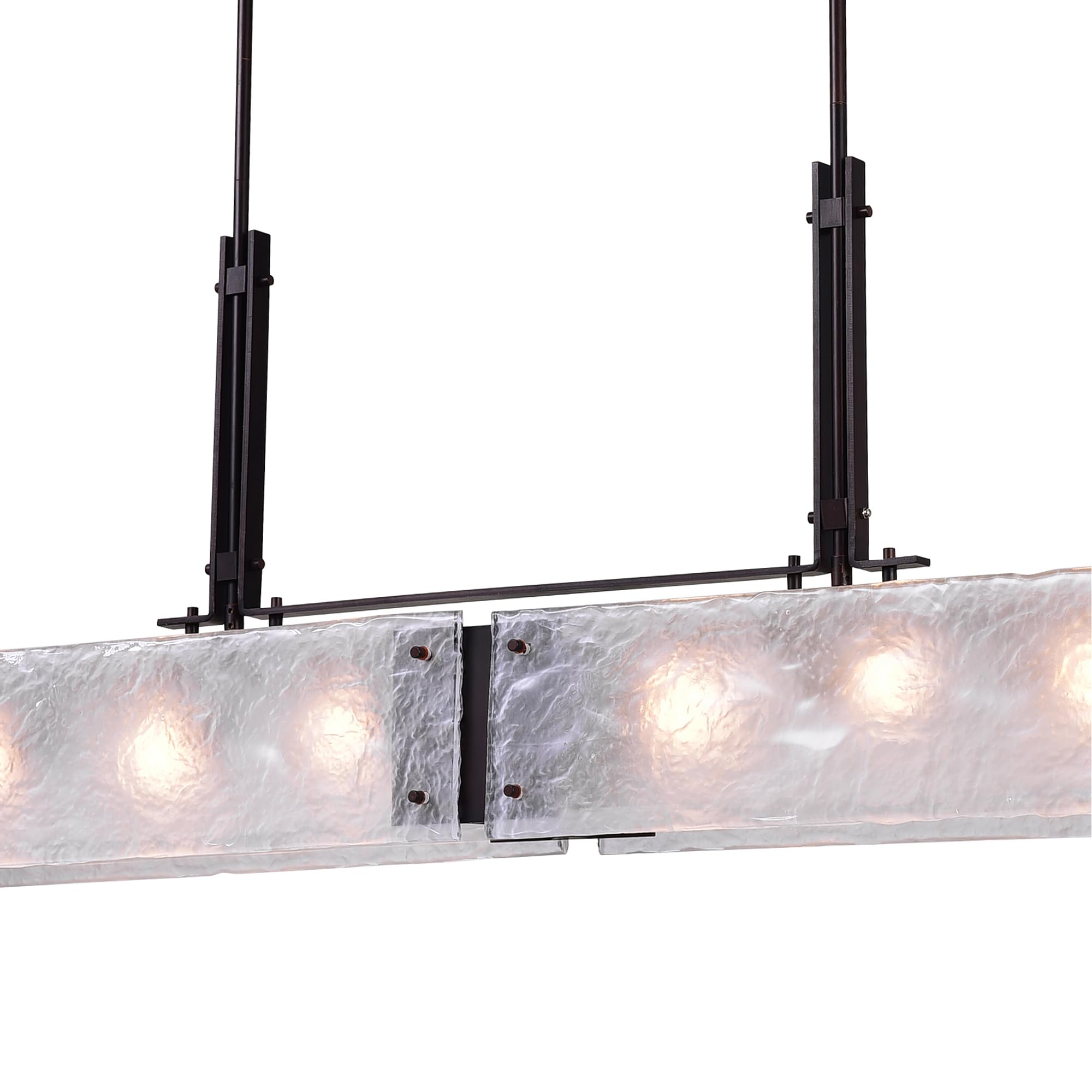 Modern Black Metal Chandelier with 6 Lights - CWI Lighting Assunta Contemporary Ceiling Fixture for Dining Room, Living Room & Bedroom Lighting