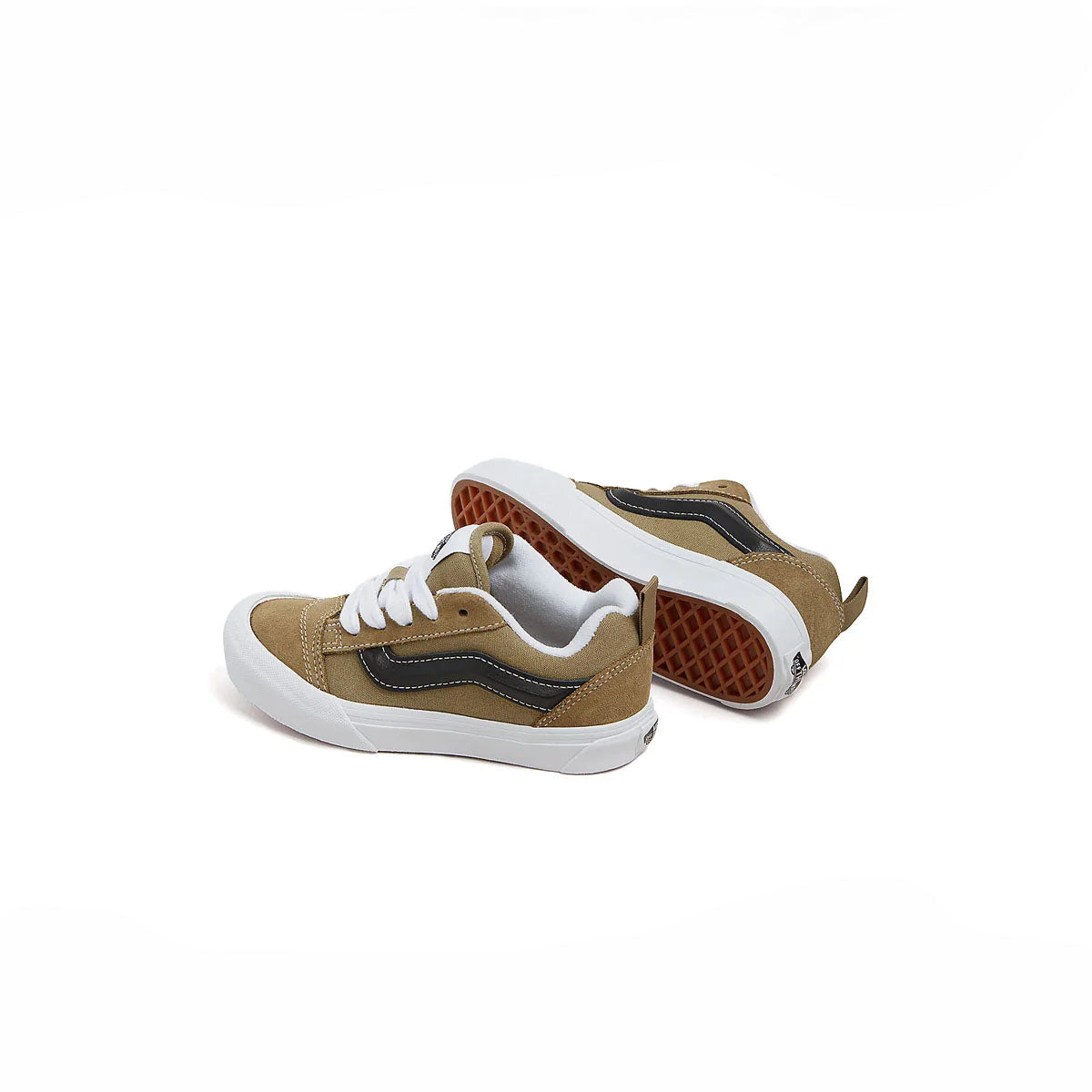 Kids Knu Skool Sneakers 'Olive' - Stylish & Comfortable School Shoes for Boys & Girls - Perfect for School, Playground & Everyday Wear
