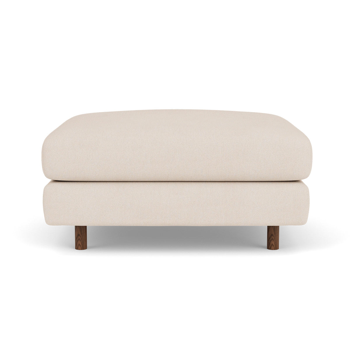 Dylan Fabric Ottoman - Soft and Stylish Footrest, Storage Bench, Living Room Accent Piece - Perfect for Small Spaces, Bedroom, or Lounge Area
