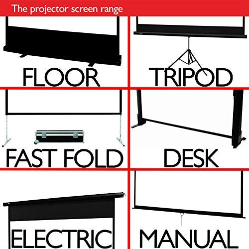 Duronic TPS86/43 86-Inch Portable Tripod Projector Screen - 4:3 Aspect Ratio for Home Theater, Office Presentations & School Classrooms | Includes Sturdy Stand for Indoor/Outdoor Movie Nights