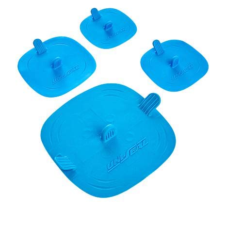 Universal Vacuum Seal Lids for Food Storage Containers - 4 Sizes Blue Airtight Lids | Extends Freshness & Prevents Spoilage | Perfect for Meal Prep, Leftovers & Sous Vide Cooking