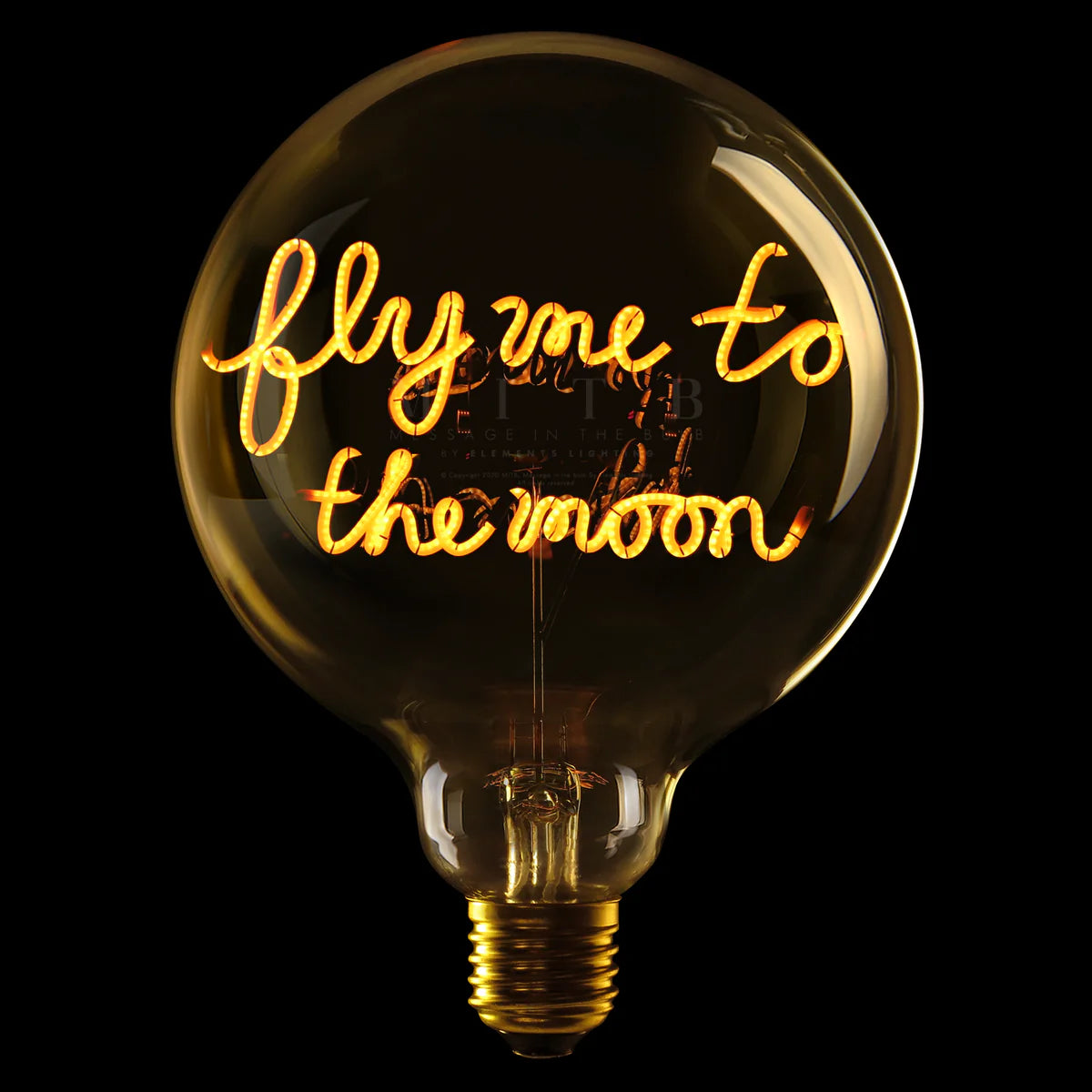 Elements Lighting - Message in a Bulb LED Novelty Light - Unique Gift Idea for Birthdays, Christmas & Home Decor