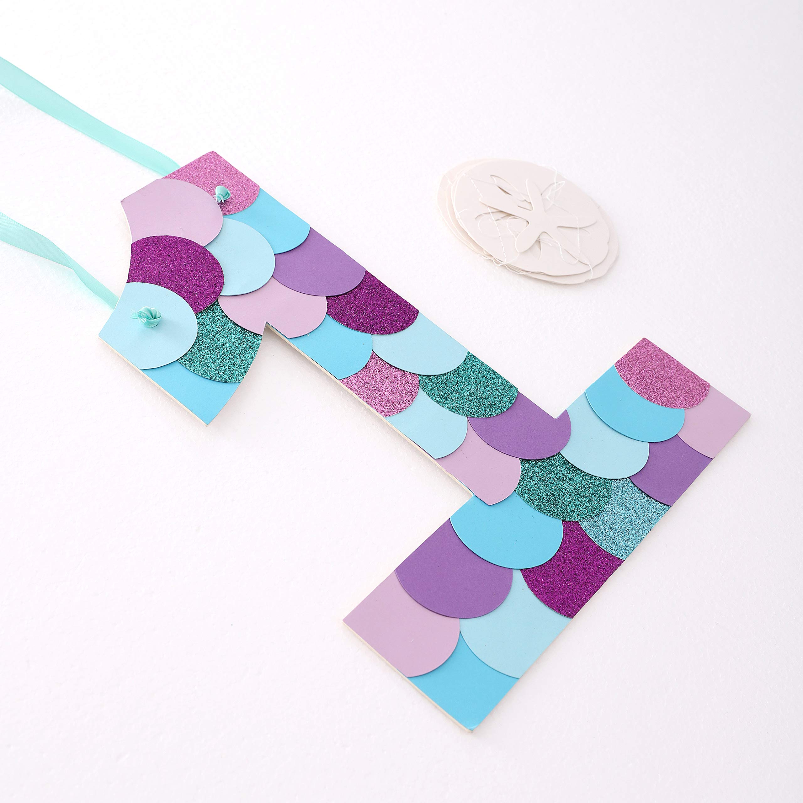 WAOUH Mermaid 1st Birthday Party Decorations Set - Mermaid Sign, Starfish Banner, Photo Booth Props, Birthday Souvenirs & Gifts for Girls | Perfect for First Birthday Celebrations, Baby Showers & Themed Parties