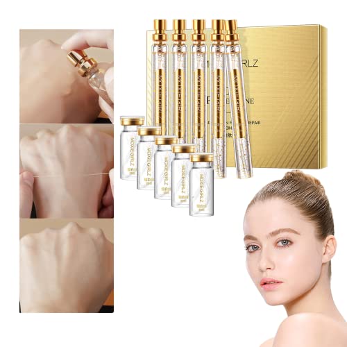 Instalift Korean Protein Thread Lifting Set - Soluble Collagen Face Lift Treatment with Nano Gold Essence & Absorbable Threads (5 Essence + 5 Threads) for Anti-Aging & Wrinkle Reduction | At-Home Facial Rejuvenation & Skin Tightening