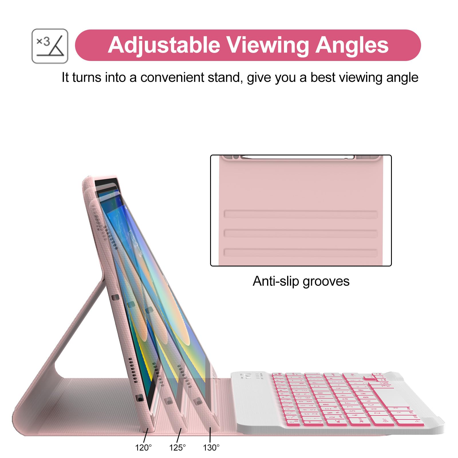 BORIYUAN Backlit Detachable Keyboard Case for iPad 9th/8th/7th Gen 10.2