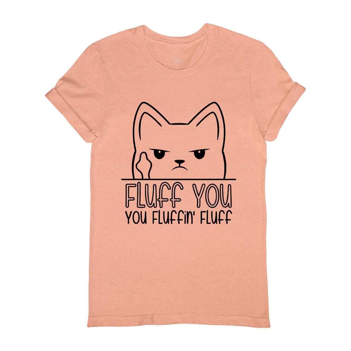 Cute Cat Lover T-Shirt - Fluffy Gift for Cat Parents - Funny Cat Tee for Casual Wear