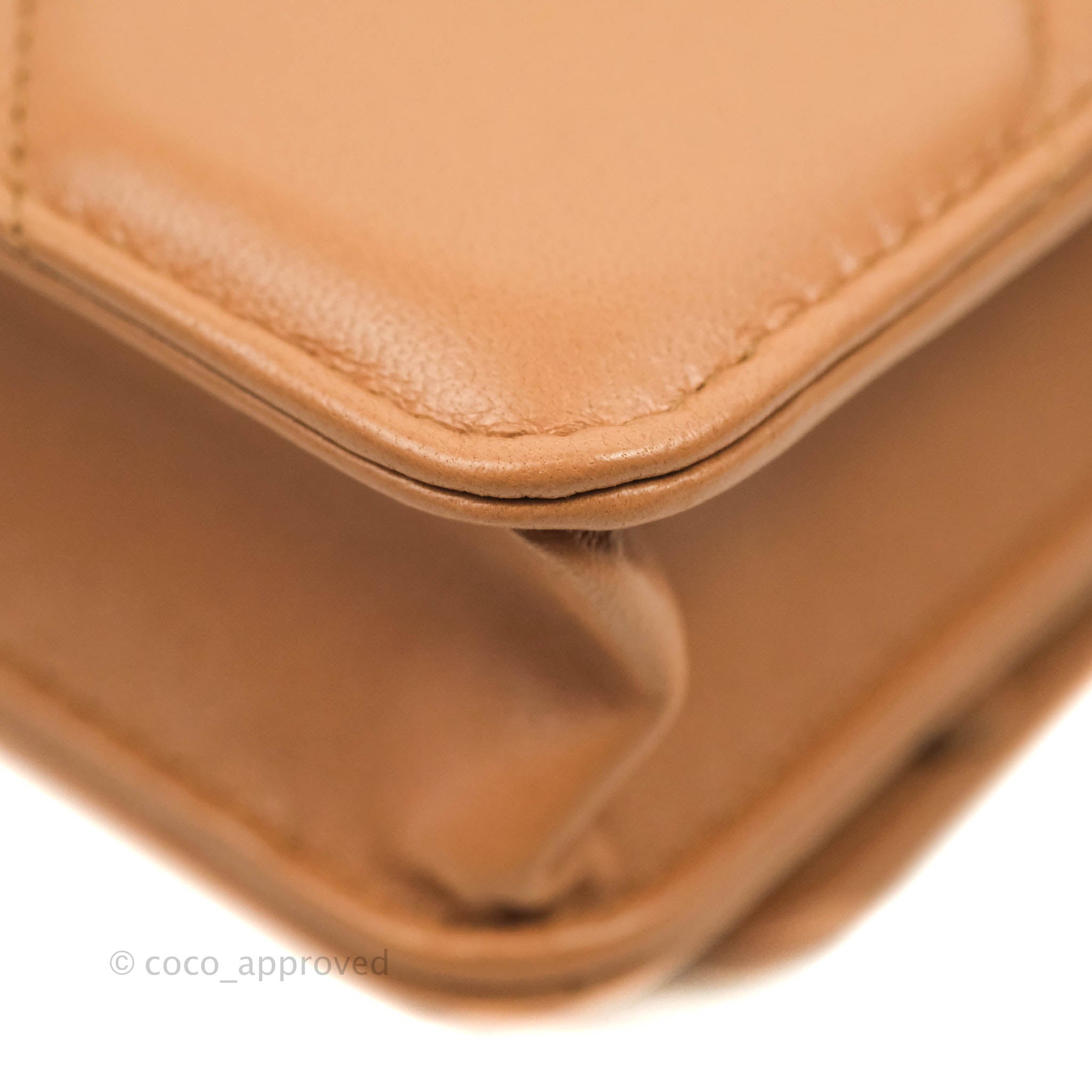 Chanel 19 Wallet on Chain WOC Dark Beige Caramel Lambskin Mixed Hardware 21K - Luxury Crossbody Bag for Women, Perfect for Evening Parties & Date Nights