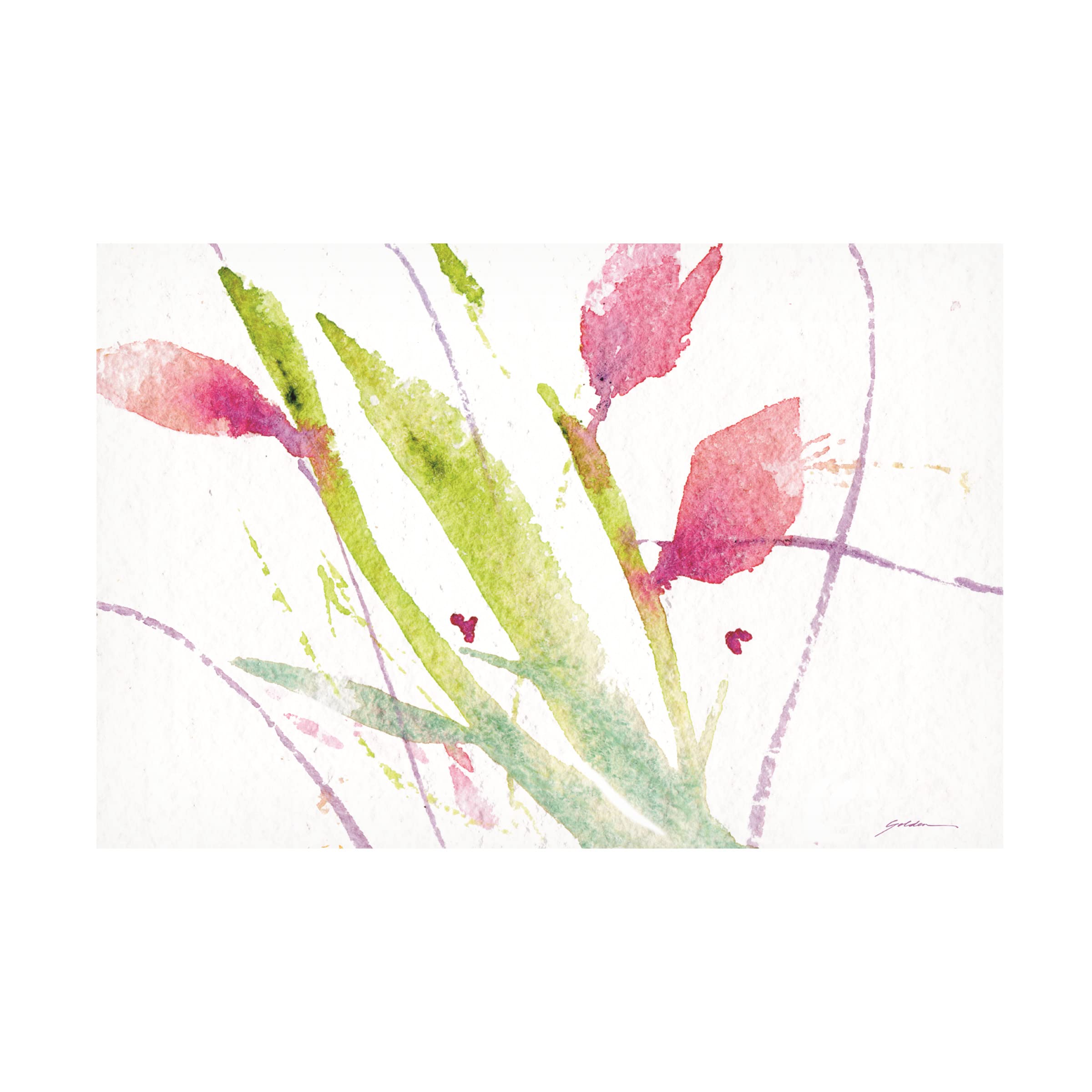 Trademark Fine Art 'Reaching Out' Canvas Wall Art by Sheila Golden - Modern Abstract Painting for Living Room, Bedroom & Office Decor