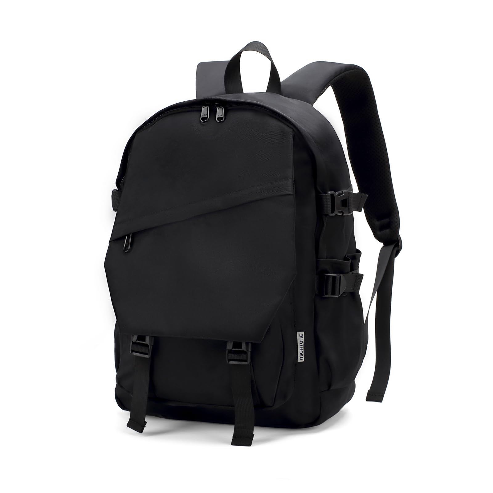 22L Water Resistant Travel Backpack for Men & Women - Lightweight Casual Daypack with Laptop Compartment - Perfect for Hiking, Commuting & College (Black)