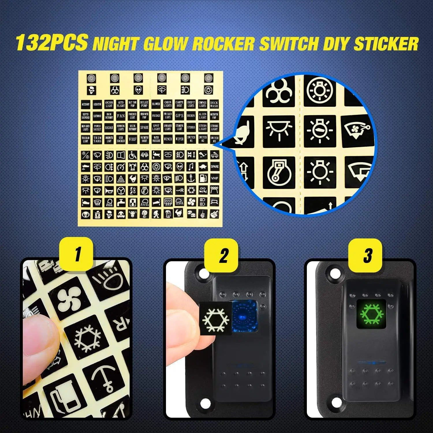 5 Gang Aluminum Rocker Switch Panel with Dual USB Ports & Cigarette Lighter Socket - 12V/24V Waterproof Marine Boat RV Truck Dash Panel with Voltmeter - Perfect for Off-Road Vehicles, Boats, and DIY Electrical Projects