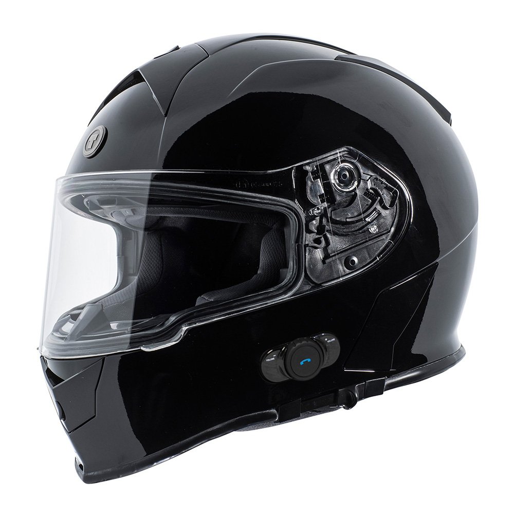 TORC Unisex-Adult Powersport Helmet - DOT Certified Motorcycle Helmet for Men & Women - Gloss Black (Large) - Ideal for Street Biking, Cruising & Motorcycle Tours