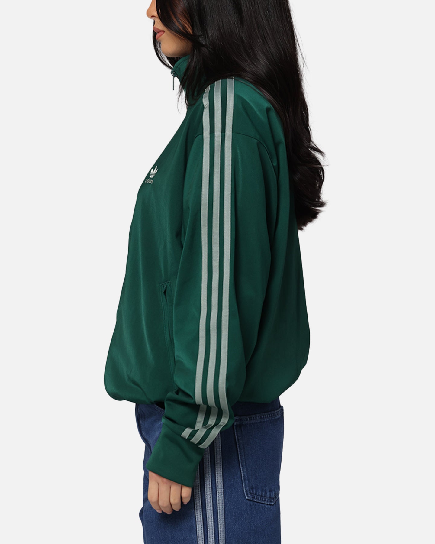 Adidas Firebird Track Jacket for Men & Women - Lightweight Green Windbreaker with Zipper for Running, Gym & Outdoor Sports