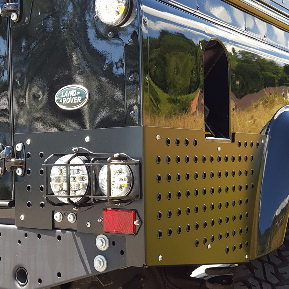 95mm NAS Style Clear Lens Full LED Headlight Upgrade Kit for Land Rover Defender LD - Off-Road & Night Driving Enhancement