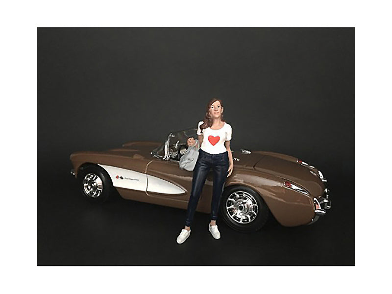 1/18 Scale Ladies Night Elle Figurine for Model Cars & Dioramas - Perfect for Collectors, Miniature Scenes & Scale Model Displays