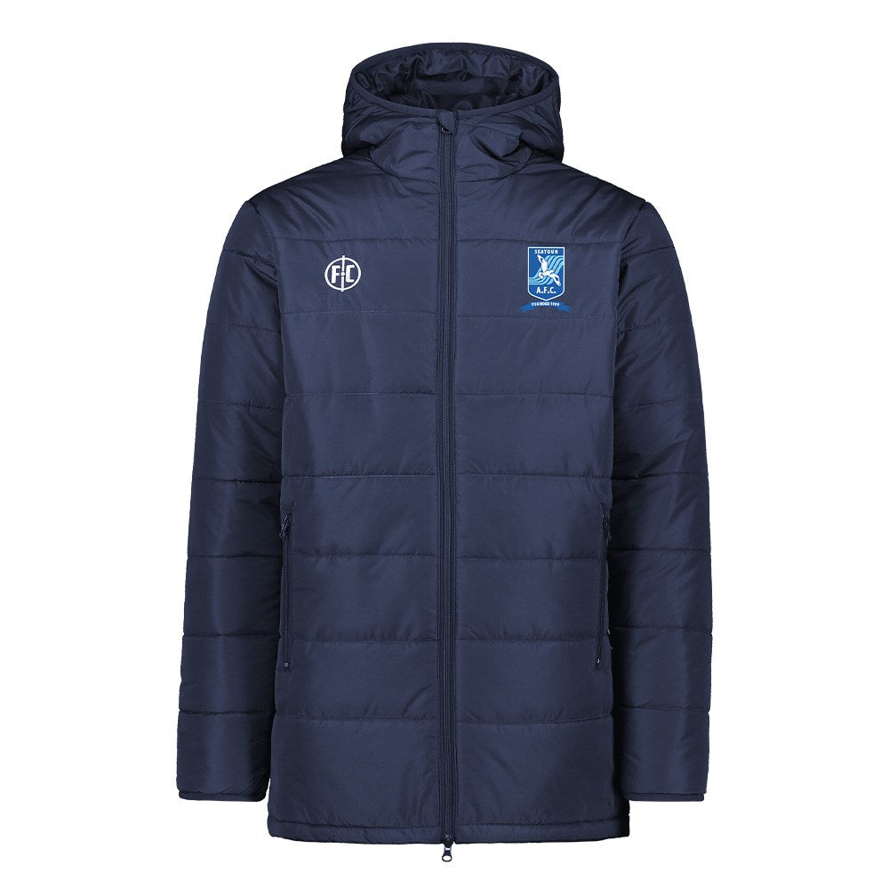 Seatoun AFC Club Padded Jacket - Warm & Comfortable Soccer Training Jacket for Men & Women - Perfect for Football Matches, Training Sessions & Outdoor Activities
