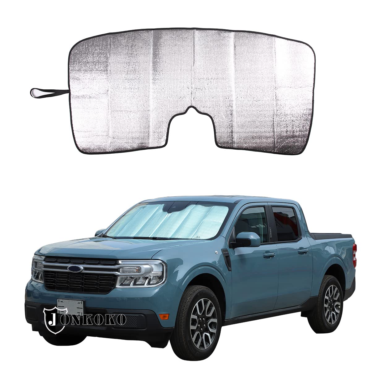 2022-2024 Ford Maverick Car Windshield Sun Shade - Foldable UV Protection Sunshade for Truck Front Window & Full-Window Glass | Heat & Glare Reduction | Perfect for Summer Parking & Road Trips