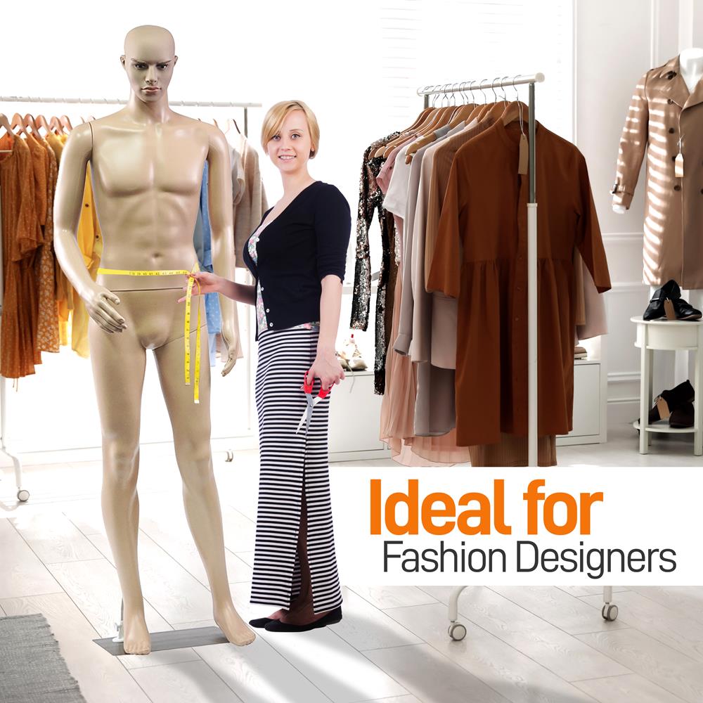 Professional Adjustable Male Torso Dress Form Mannequin for Tailoring, Fashion Design & Display - Perfect for Clothing Fitting, Sewing & Boutique Visual Merchandising