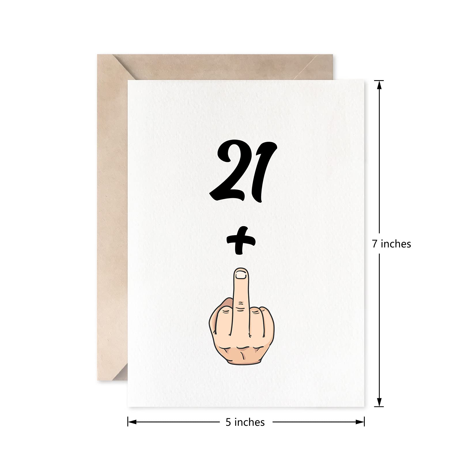 Funny 22nd Birthday Card for Women & Men | 21+1 Joke Birthday Gift | Perfect for 22nd Birthday Celebrations & Gag Gifts
