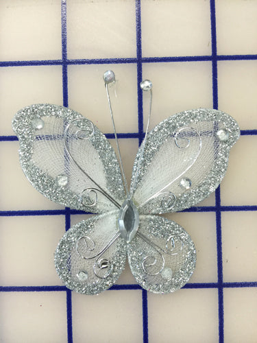 Silver Butterfly Pendant Necklace #BF2000 - Elegant Jewelry for Women, Perfect for Parties, Weddings & Gifts