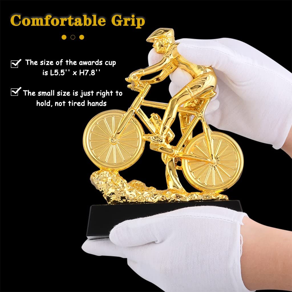 Custom Basketball & Bicycle Resin Trophy - Personalized Cycling Championship Award with Crystal Base - Free Engraving - Sports Awards & Bedroom Decor for Athletes, Coaches & Cycling Enthusiasts