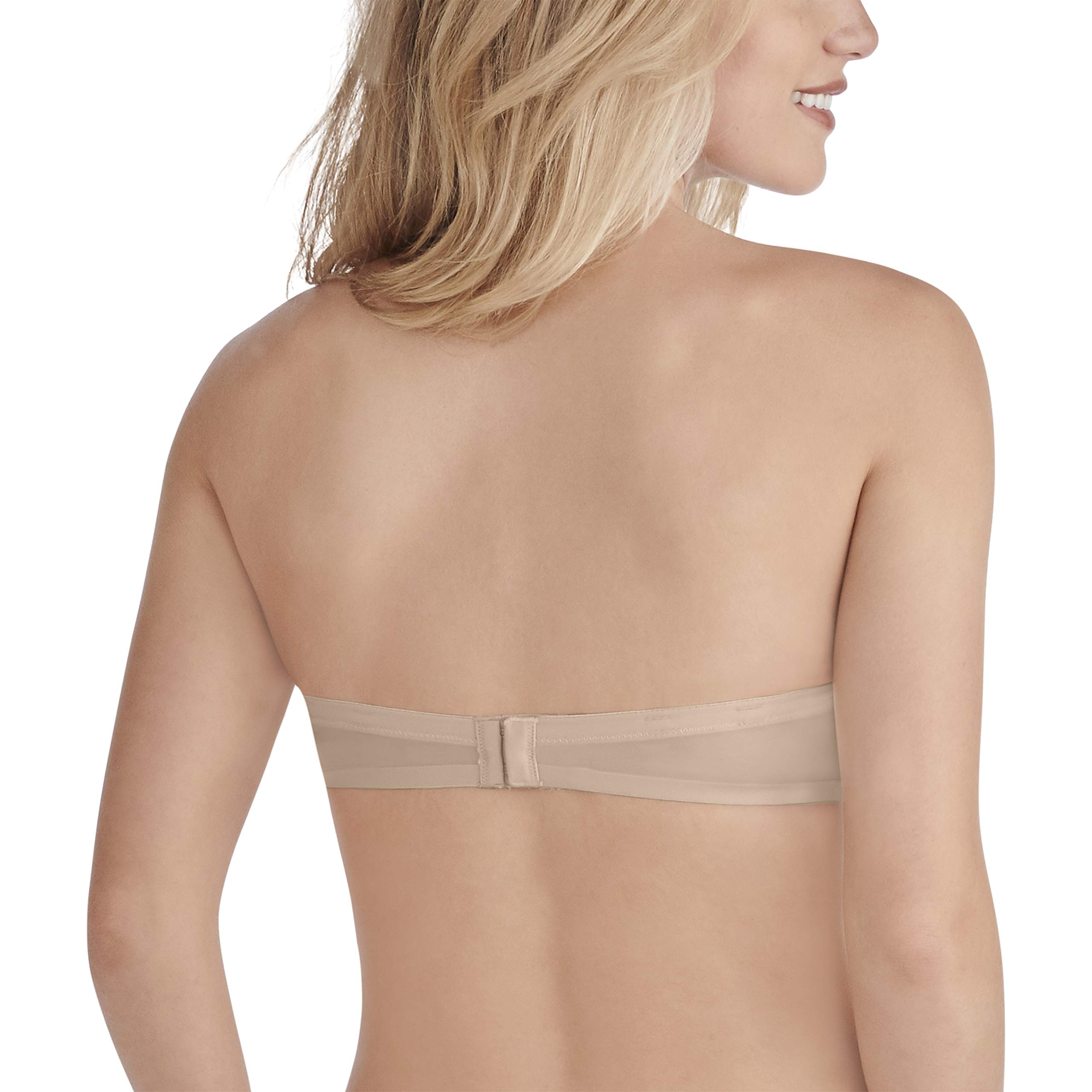 Vanity Fair Women's Nearly Invisible Strapless Underwire Bra 74202 - Seamless Comfort, Lift & Support - Damask Neutral - 34DD - Perfect for Backless Dresses & Formal Occasions