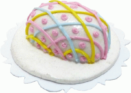 Easter Egg Cake Decorations - Colorful Spring Dessert Toppers for Easter Party, Baby Shower & Holiday Baking - 24 Pack