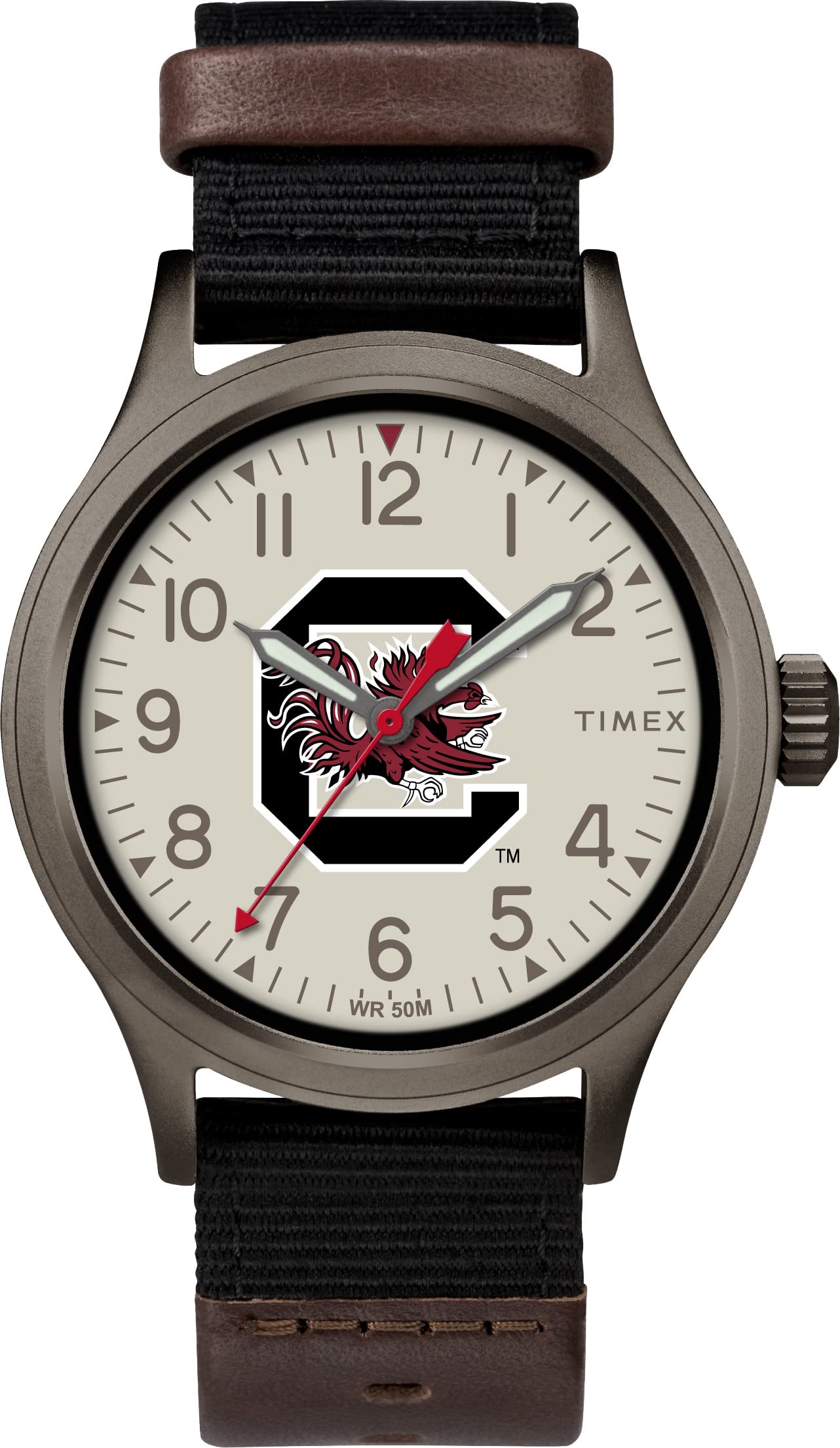 Timex Tribute Men's 40mm Collegiate Pride Watch - Ohio State Buckeyes Edition with Black Fastwrap Strap | Perfect for Game Day, Alumni Events & Everyday Wear
