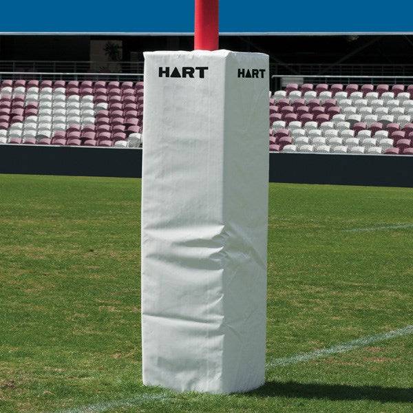 HART Square Rugby Post Pads - 50cm (Set of 4) - High-Density Foam Padding for Rugby Goal Posts - Perfect for Training, Matches & Field Safety