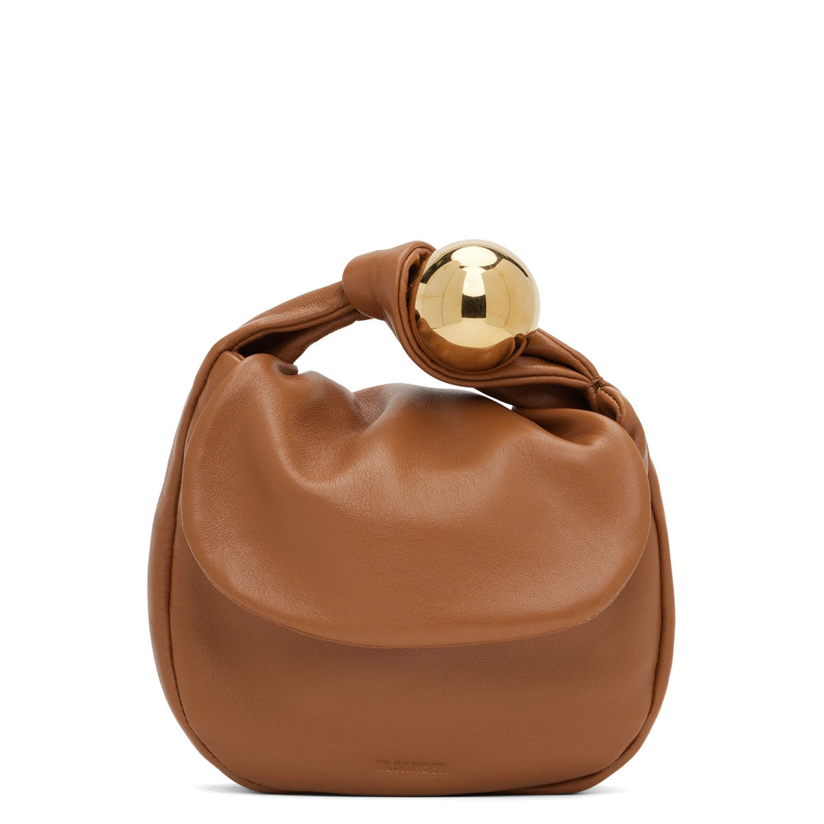 Genuine Tan Leather Sphere Pouch - Premium Handmade Leather Bag for Women & Men - Perfect for Travel, Gym, and Everyday Essentials