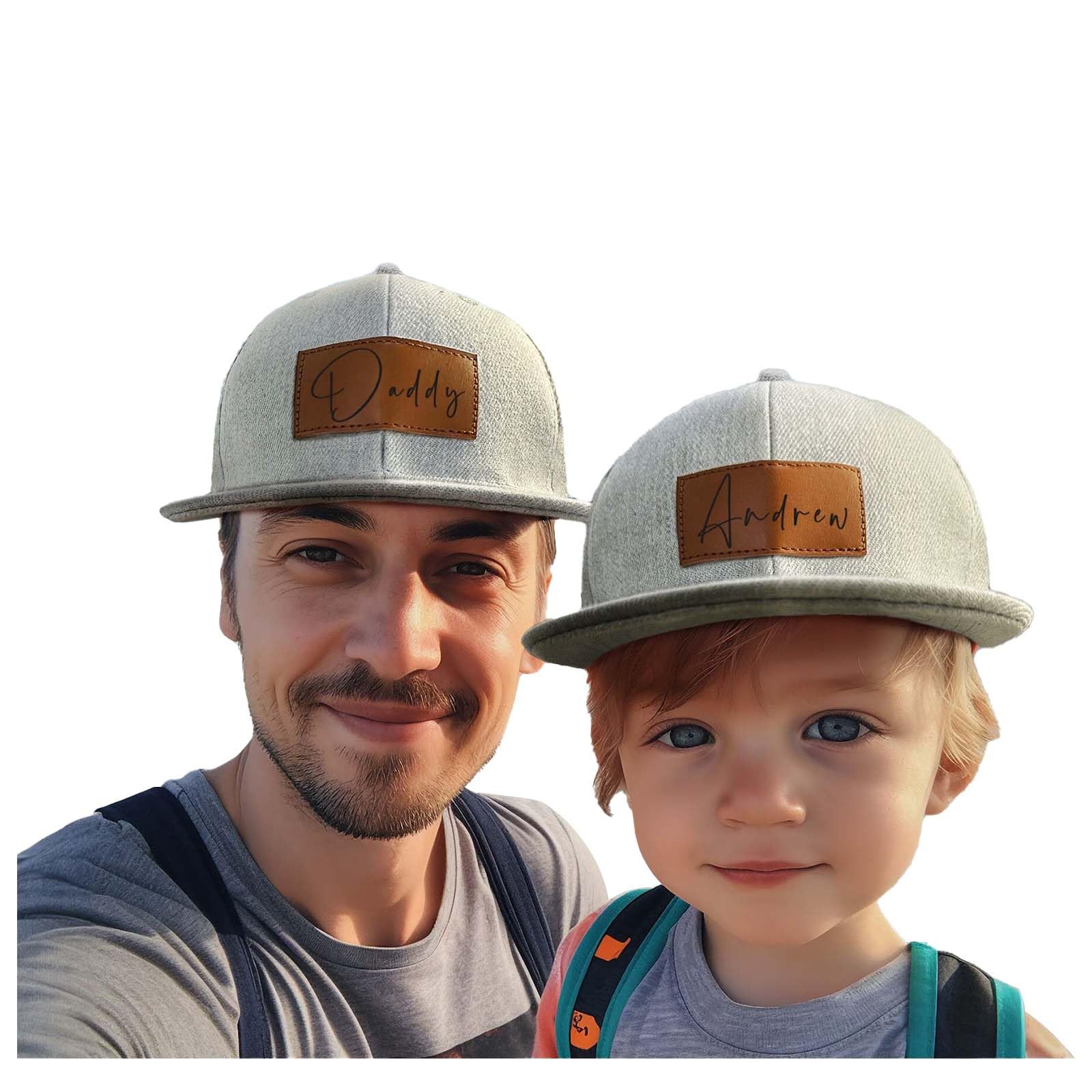 Personalized Toddler Baseball Caps with Names - Custom Trucker Hats for Boys & Girls - Father & Son Matching Hats for Outdoor Activities, Sports & Family Photos