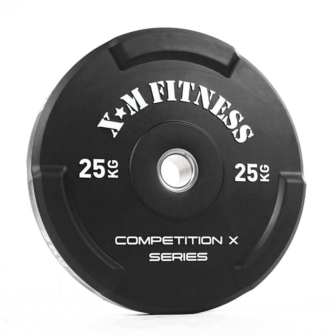 XM Competition X Series 25KG Power Plate - Premium Weight Plate for CrossFit, Strength Training & Home Gym Workouts - Perfect for Deadlifts, Squats & Olympic Lifting