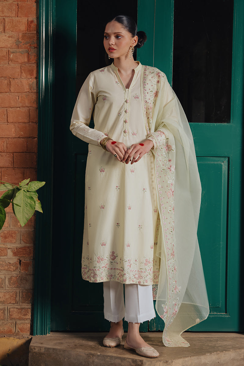 FLORA HEAVEN 2-Piece Indian Ethnic Wear Set - Embroidered Cotton Shirt & Dupatta Scarf for Women | Perfect for Diwali, Weddings & Festive Occasions