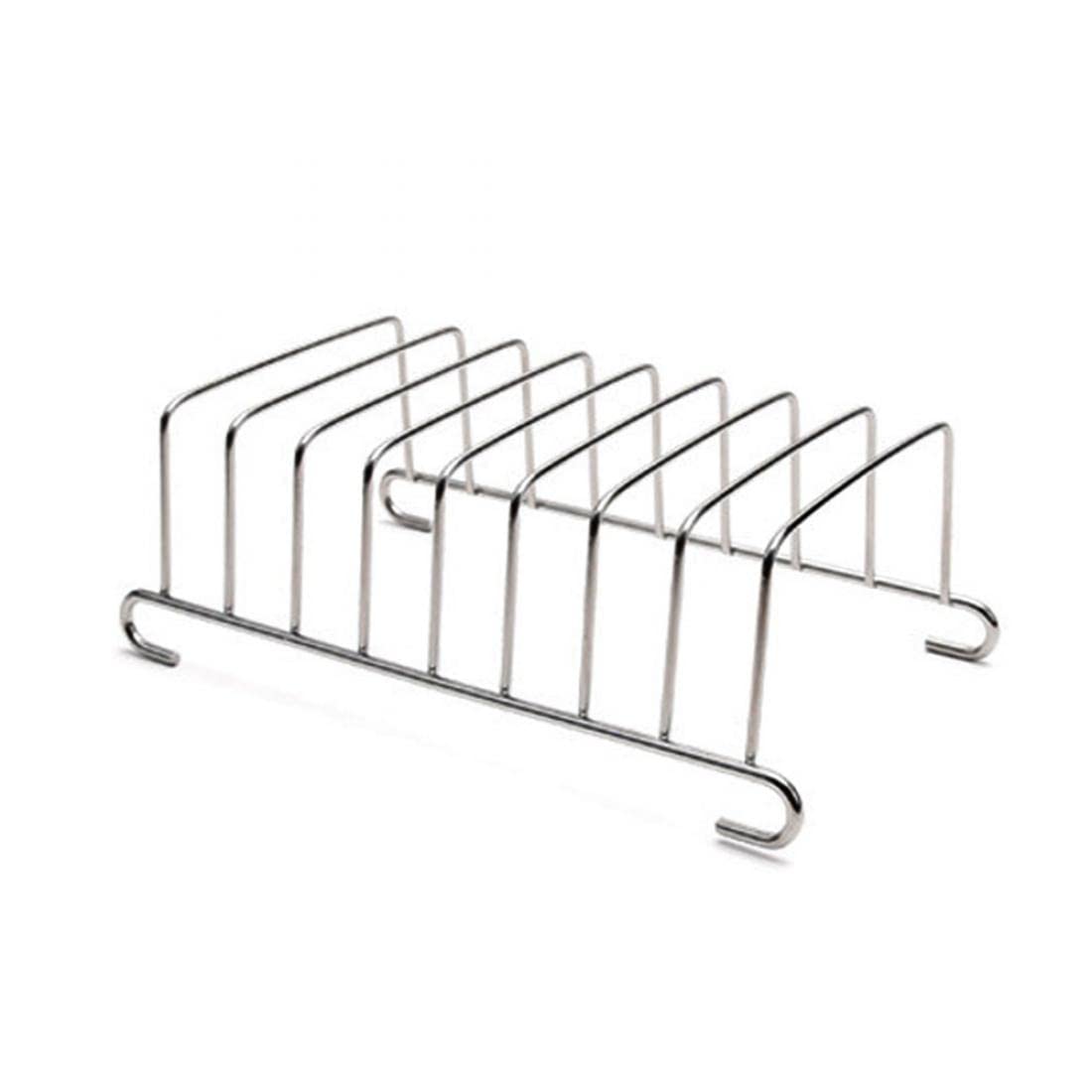 Stainless Steel Bread Rack - 8 Slice Toast Holder & Loaf Stand - Durable Kitchen Serving Accessory for Breakfast, Dining, and Buffet Display