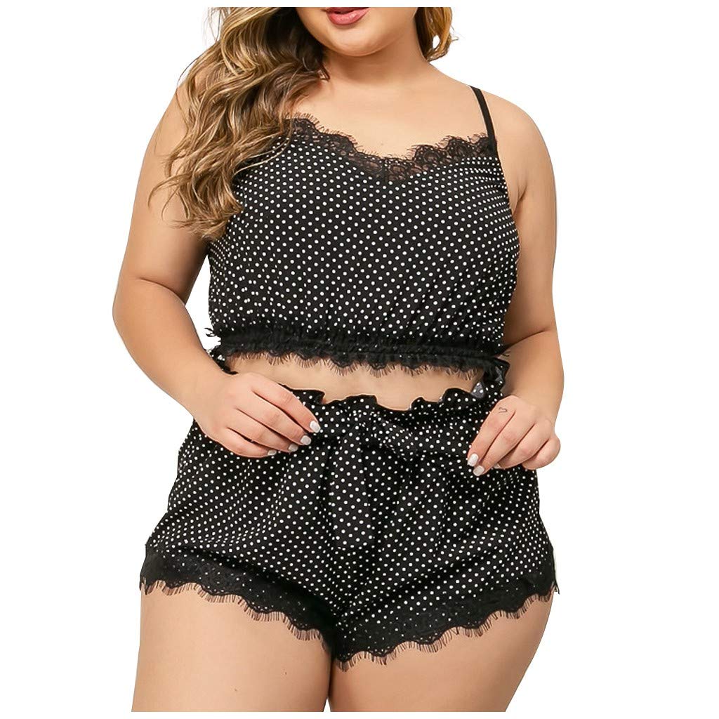 Sexy Lace Lingerie Set - Silk Satin Underwear Sleepwear Nightdress Pajamas for Women - Perfect for Valentine's Day, Honeymoon & Romantic Nights