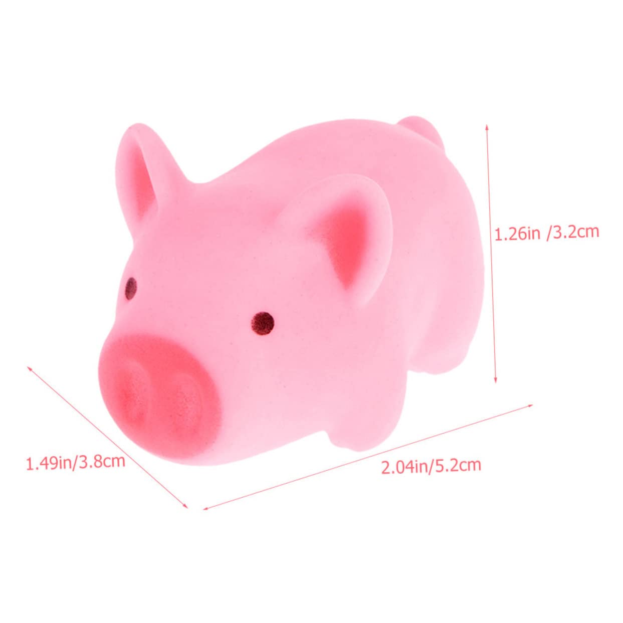 VICASKY 32 Pack Pig Shaped Squeaky Water Pinch Toys - Fun Bath & Pool Floating Toys for Kids, Dog Chew Toys for Puppies - Perfect for Bathtime, Swimming, and Pet Training