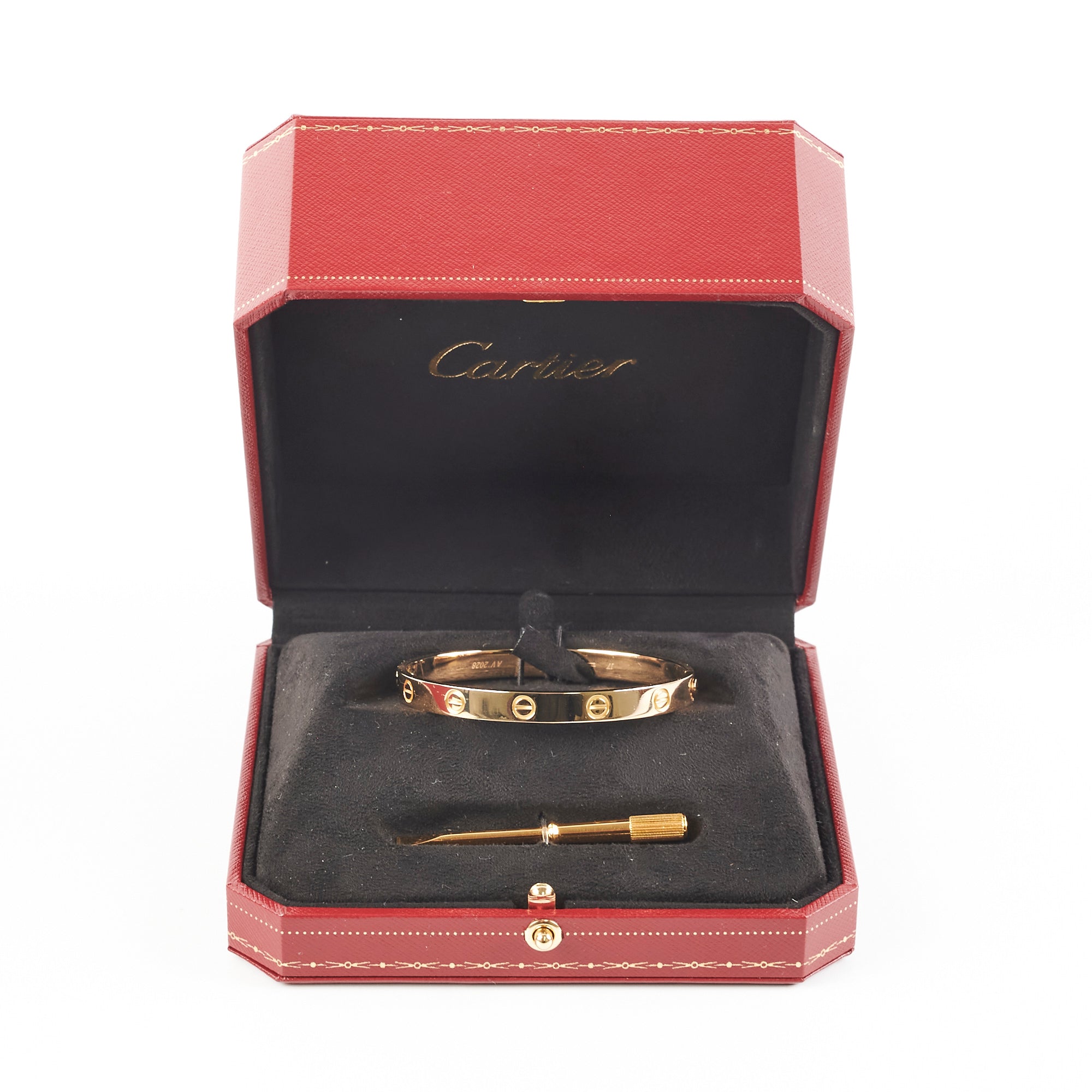 Cartier Love Bracelet 18K Yellow Gold Size 17 - Luxury Jewelry for Women, Perfect for Anniversaries, Weddings & Special Occasions