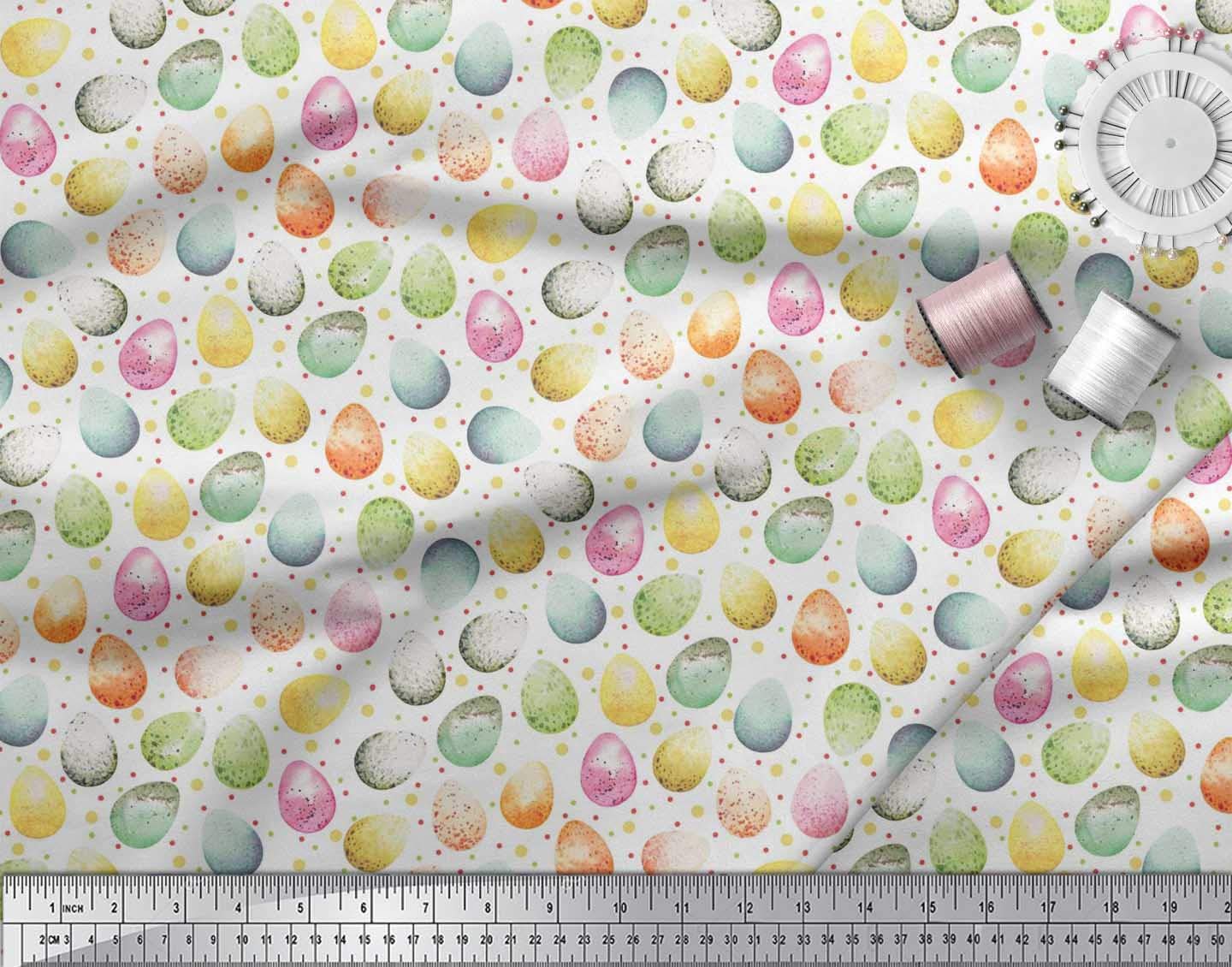 Soimoi White Cotton Voile Fabric by The Yard - 56