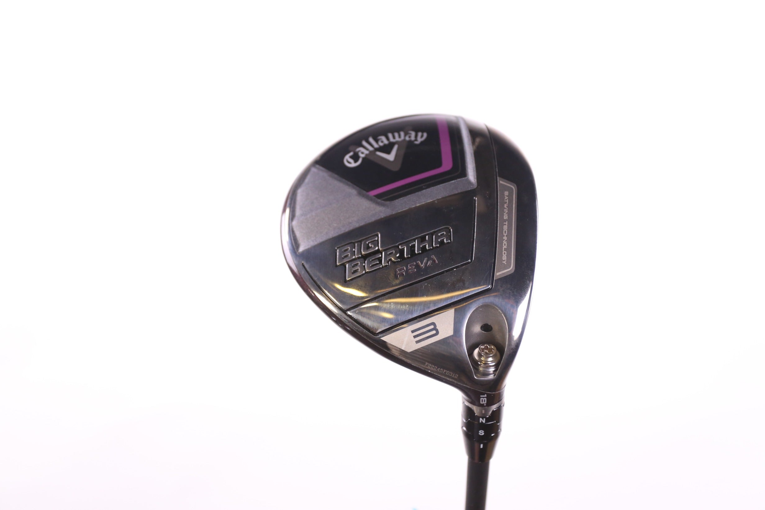 Used Callaway Big Bertha REVA 23 3 Wood Golf Club - Right Handed 18° Light Flex Shaft for Women | Perfect for Beginners & High Handicap Players on Fairway Shots