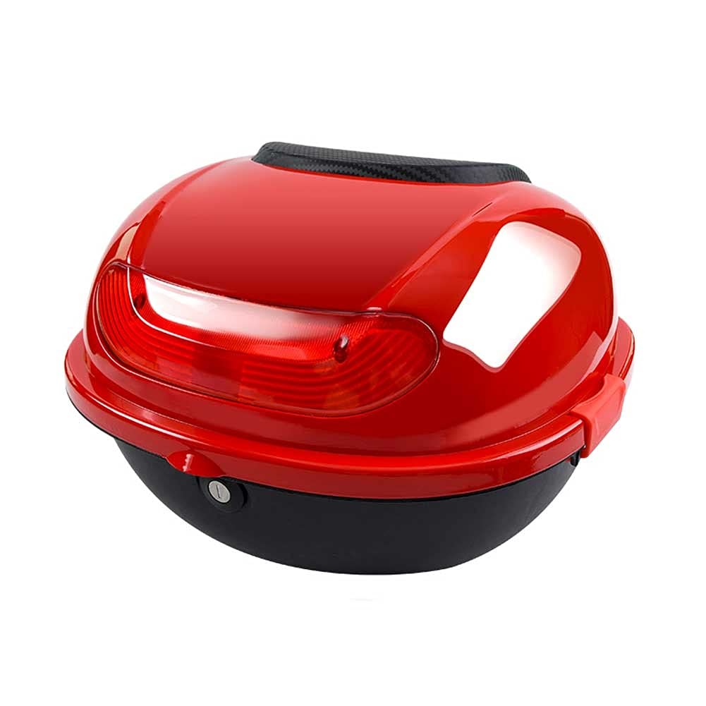 28L Motorcycle Top Box - Waterproof Rear Luggage Storage Case for Motorbike & Bike | Durable Travel Back Box with Secure Mounting System | Perfect for Commuting, Touring & Daily Storage (Multiple Colors Available)