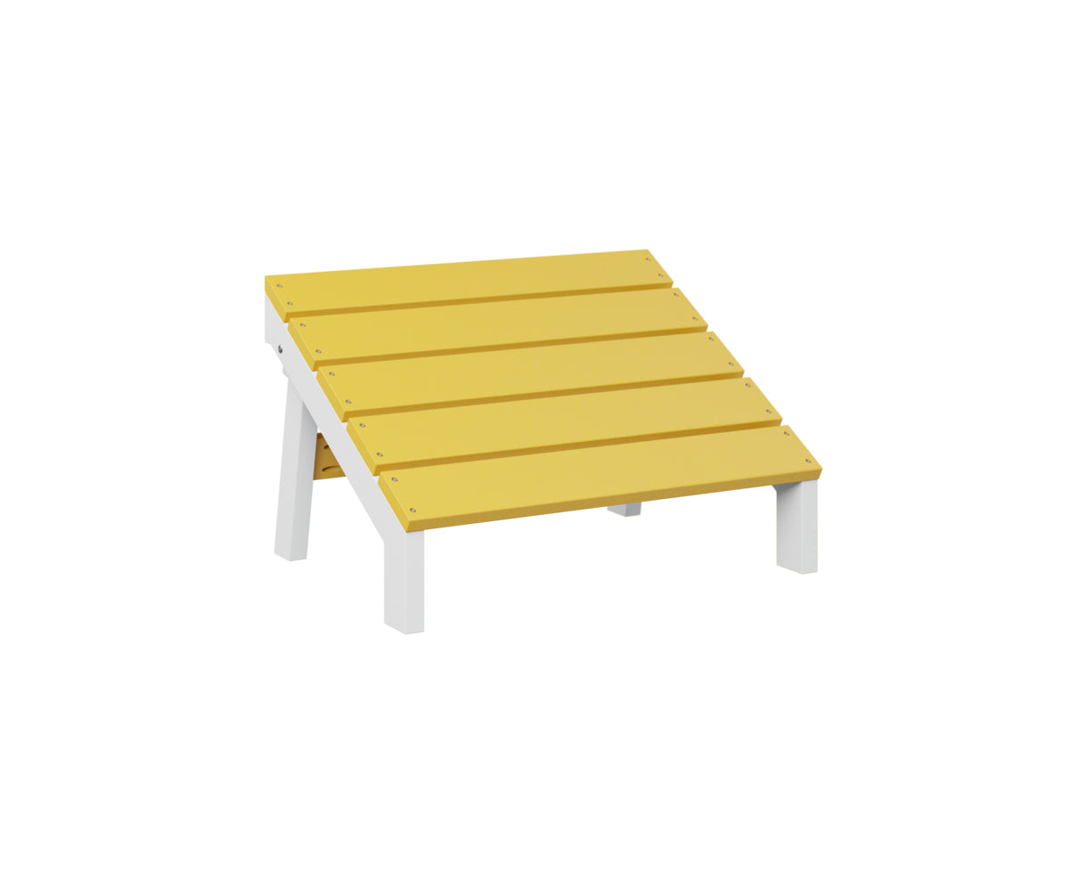 Berlin Gardens Mayhew Folding Adirondack Footstool - Outdoor Patio Furniture with Comfortable Footrest for Deck, Garden, Poolside Relaxation