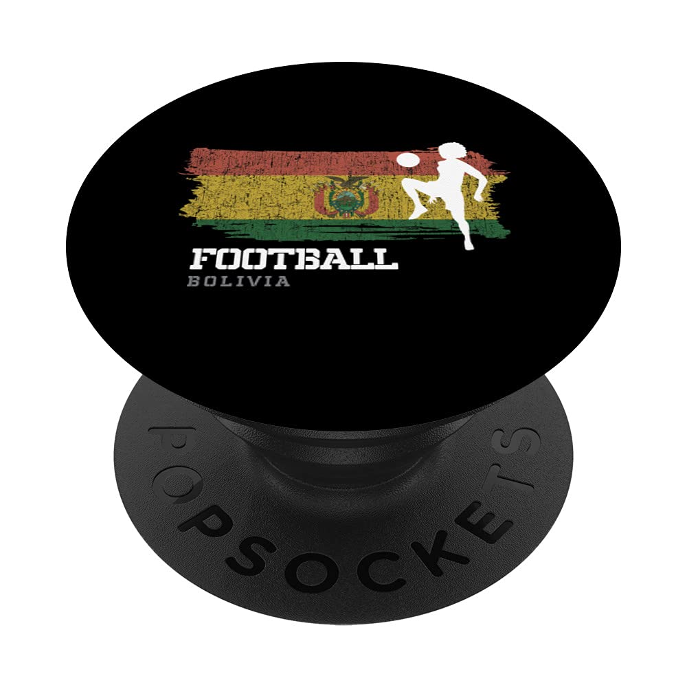 Bolivia Flag Women's Soccer Team Player PopSockets - Swappable PopGrip for Phones & Tablets - Perfect for Football Fans, Travelers & Gift Giving