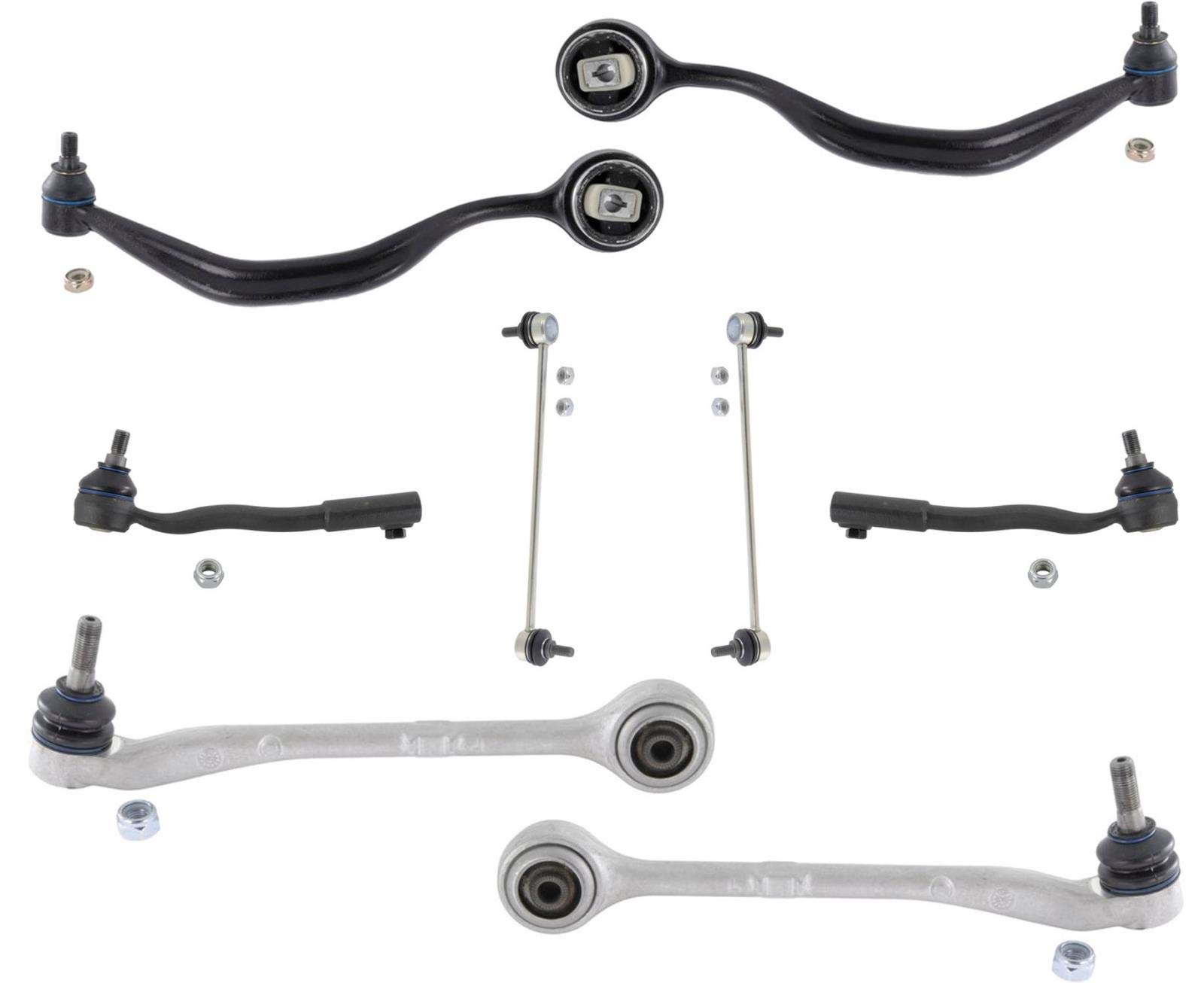 BMW E38 Control Arm Suspension & Steering 8pc Kit - Fits 1995-2001 7 Series (728i 735i 740i 750i) | Front & Rear Replacement Parts for Smoother Ride & Better Handling | Perfect for DIY Repairs & Performance Upgrades