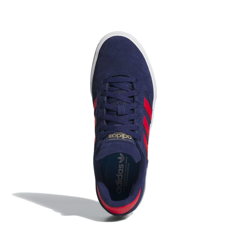 Adidas Busenitz Vulc II Skateboarding Shoes - Dark Blue/Better Scarlet/Gold Metallic | Men's High-Performance Sneakers for Skateboarding & Casual Wear