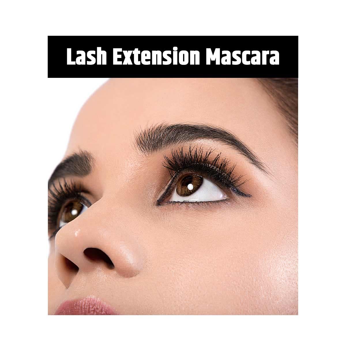 Insight Cosmetics Lash Extension Mascara - Volumizing & Lengthening Eye Liquid for Curled Lashes, Highly Pigmented, Long-Lasting & Waterproof (MAS07) - Perfect for Daily Wear, Special Occasions & Water Activities